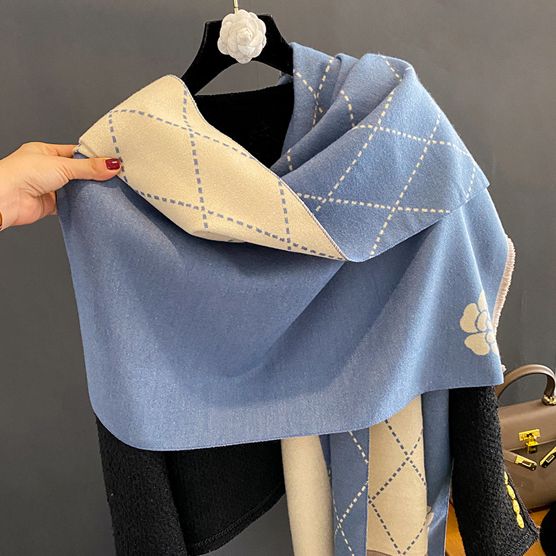 Winter Scarf Women Luxury Flor - Woven Scarf Blanket review and price