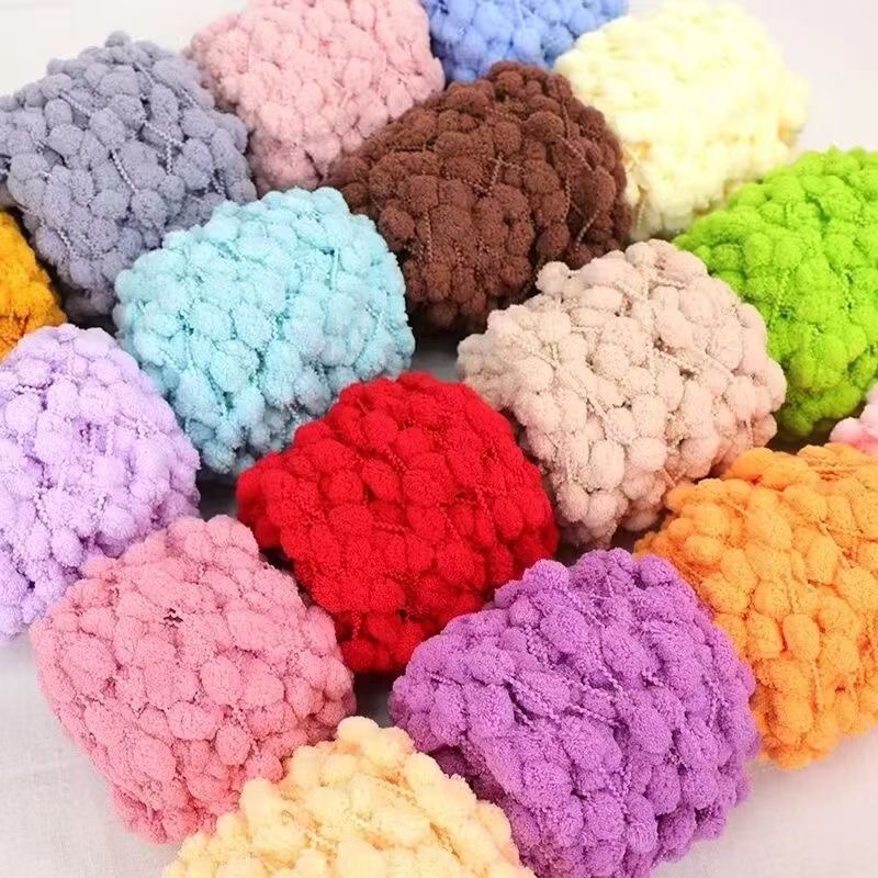 100g Pom Pom Yarn Colorful Chu - Woven Scarf Blanket review and price
