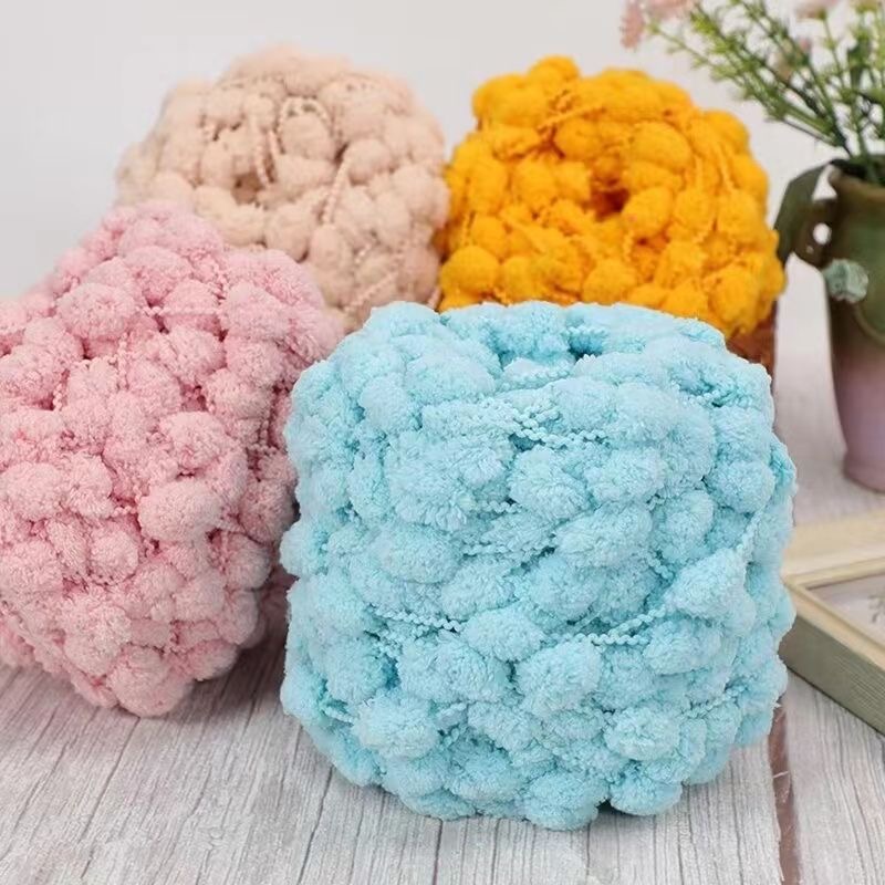 100g Pom Pom Yarn Colorful Chu - Woven Scarf Blanket review and price