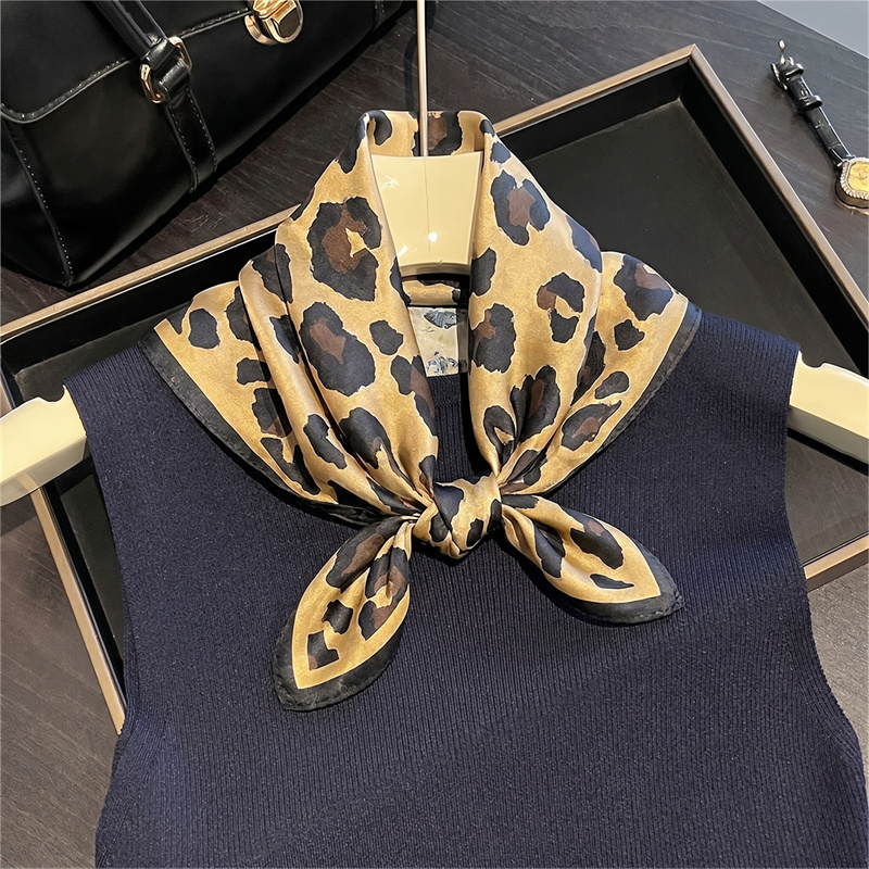 100% Silk Square Scarf Leopard - Scarf Silk Square review and price