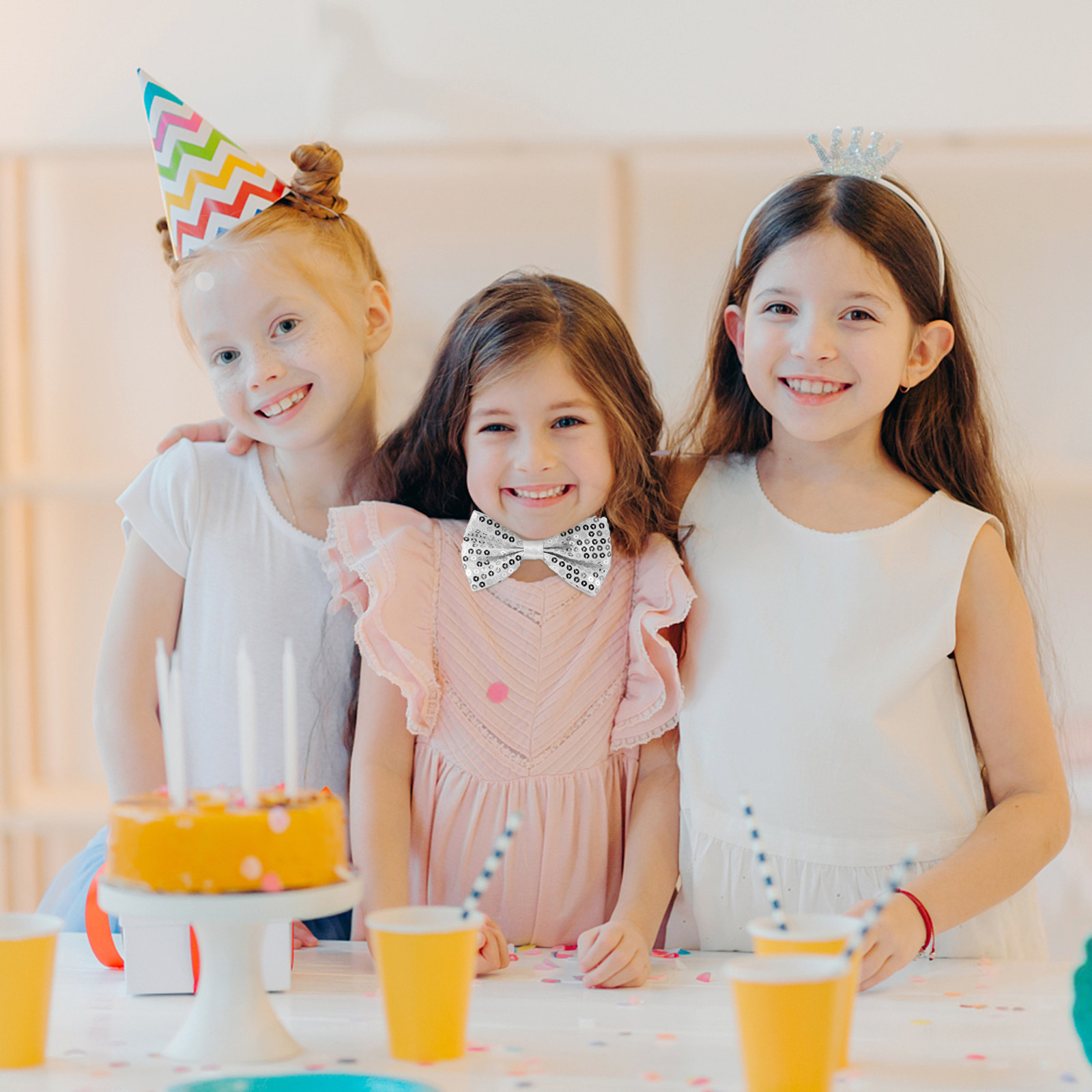 5Pcs Children Sequin Bow Ties  - Bow Tie Pre Tied review and price